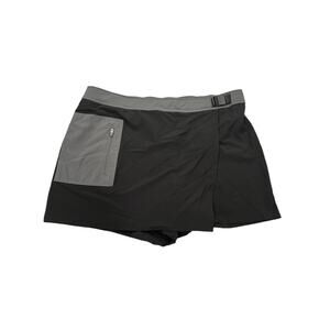 Sierra Designs Black and Gray Wrap Front Skort Women's Size XL